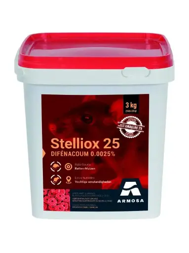 [RD-DIF-91005] Stelliox 25 – Difenacoum 0,0025% (Seau 3 kg)(150X20G)